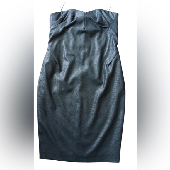 Robert Rodriguez Black Sheath Wool Shimmer Pockets Cocktail Party Dress Size 6 - Picture 5 of 14